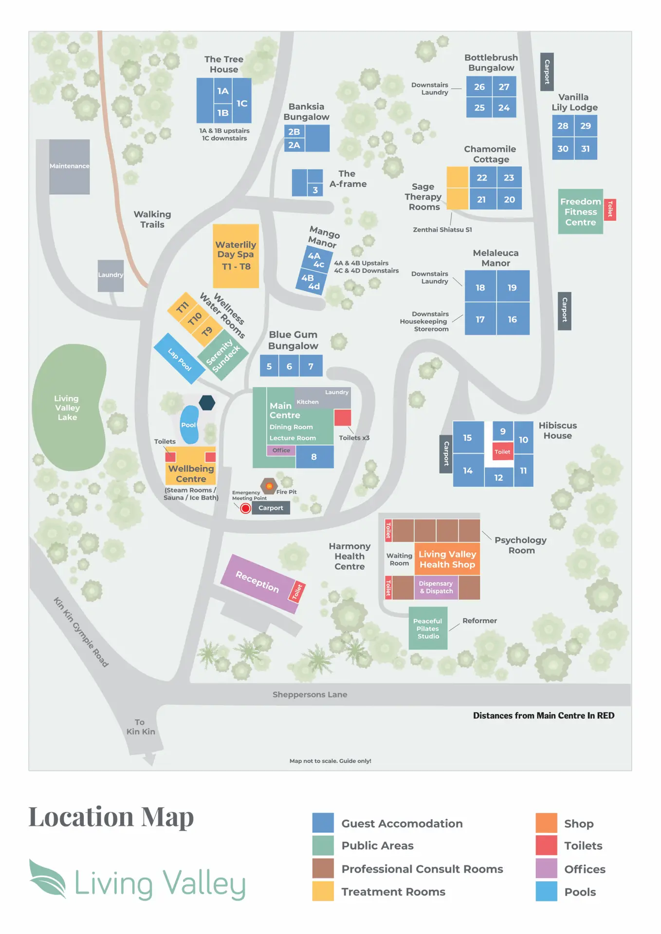 Living Valley Retreat Map