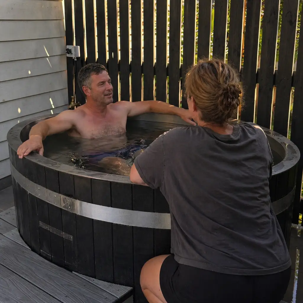 couples cold plunge
